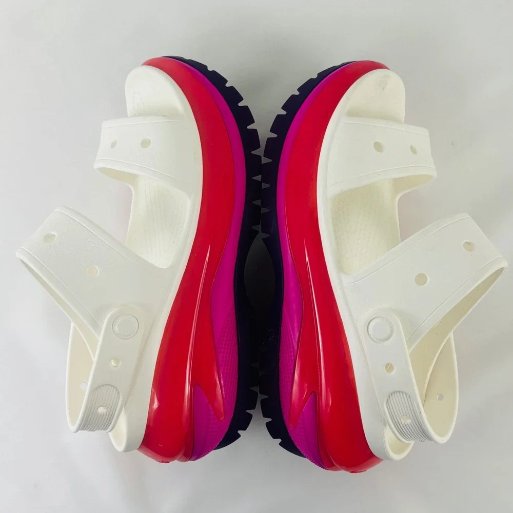 Crocs Classic Mega Crush Sandal High Heel Limited Edition Pink Purple W10 | M8